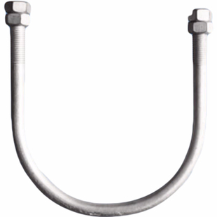 镀锌u型管卡螺丝杆母加长抱箍骑马卡扣大铁线水管道固定夹配件1寸