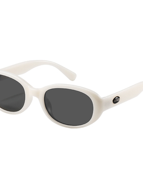 复古椭圆墨镜女猫眼高级感2025新款太阳眼镜防晒紫外线可配近视镜