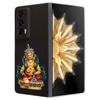 适用荣耀MagicV5/V3轻薄折叠屏手机壳磁吸V2至臻版后盖裸机手感黄财神亲肤防摔HonorMagicVS2/VS3硬壳高级感