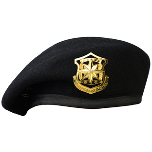 保安贝雷帽保安帽男士礼仪队帽子夏季透气网布春秋冬季羊毛呢子