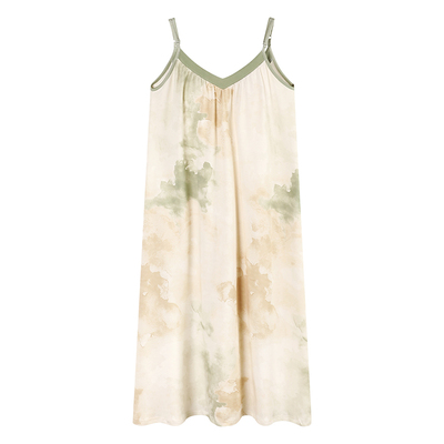 浪莎纯棉带胸垫睡裙女夏季可外穿