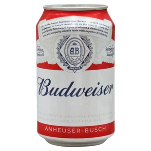 百威拉罐啤酒 醇正啤酒330ml*6瓶拉罐装黄啤小麦熟啤多省包邮