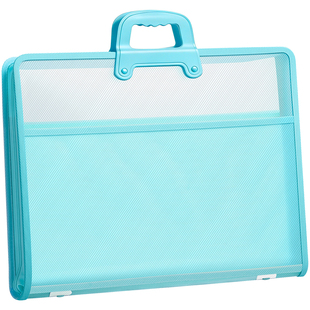 华杰防水加厚画稿收纳袋4K大号手提资料册8K画册收纳a3文件夹大容量三层奖状美术写生书法收集册海报夹收纳册