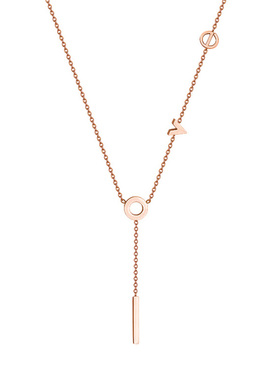 气质love520钛钢不褪色项链女夏网红冷淡风轻奢小众设计感锁骨链