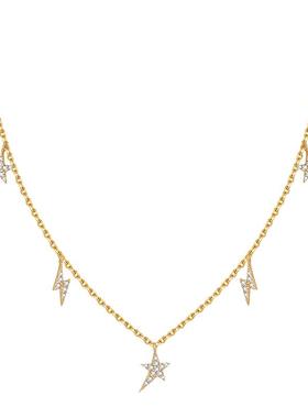 aidencandice星星闪电项链女