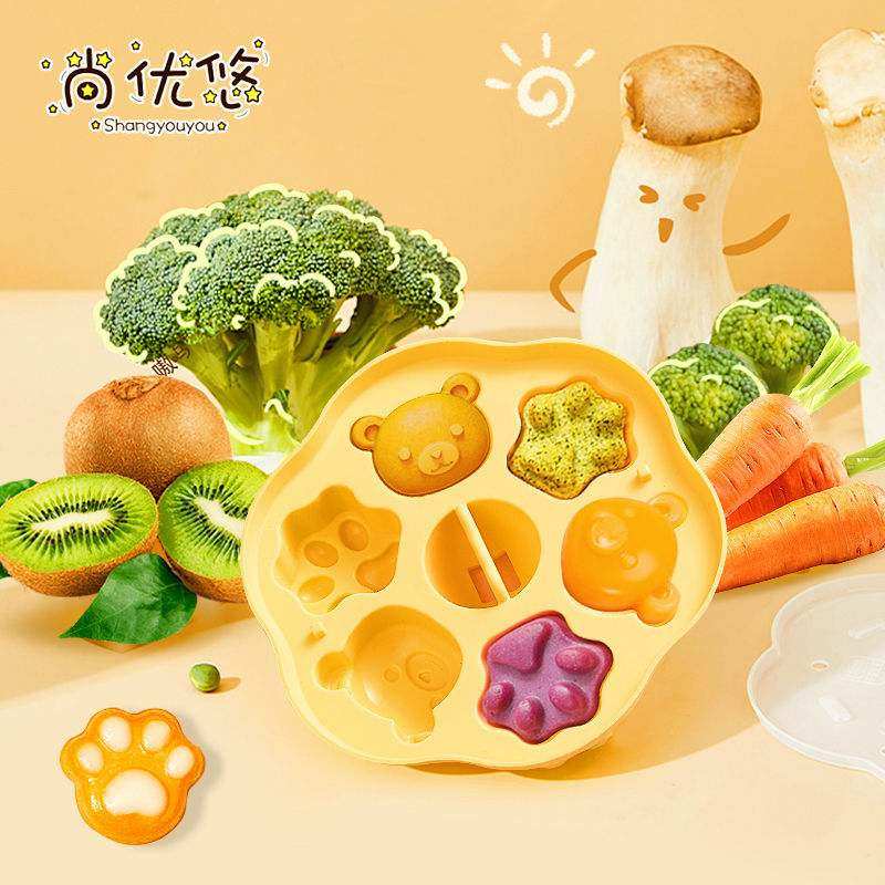 宝宝蒸糕模具蛋糕蒸糕米糕辅食品级模具食耐高温硅胶模具