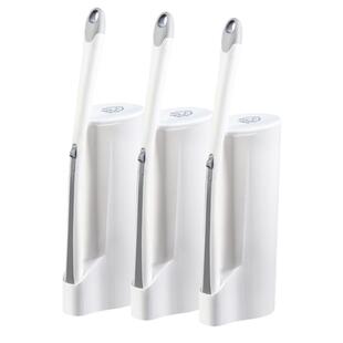 宝家洁一次性马桶刷可抛式厕所神器无死角清洁刷通用替换头卫生间