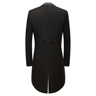 黑色燕尾服男女式礼服套装修身主持人服装演出服舞台大合唱指挥服