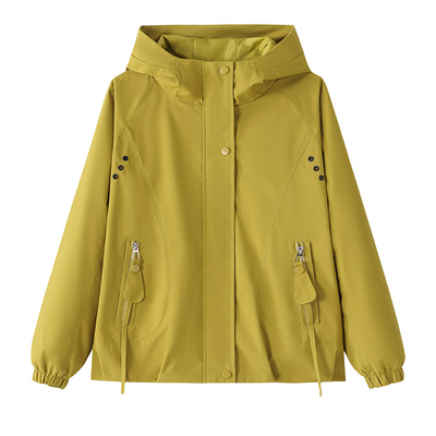 休闲夹克外套女春秋短款风衣薄款