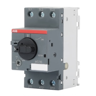 ABB电动机保护断路器MS116-1/1.6/2.5/4/6.3/10/12/16/32马达开关