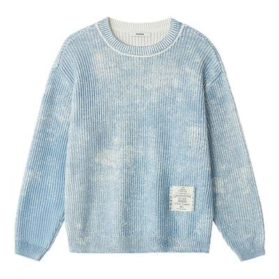 STARTER毛衣2025冬季新款纯棉复古做旧男套头卫衣女款毛织衫上衣