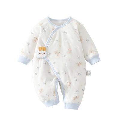 温巢新生婴儿衣服纯棉无骨连体衣