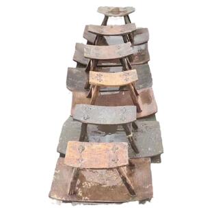 民俗老物件插秧凳旧货农耕老板凳翘翘凳农家乐木凳装饰摆件秧马椅