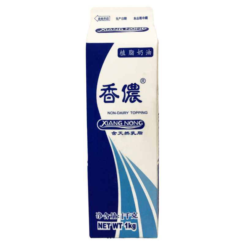 香侬含乳脂植脂奶油1kg*12瓶