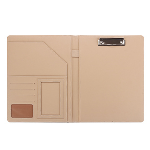 a4多功能文件夹谈单夹销讲夹谈单本谈客夹皮质置业顾问经理夹展业夹量房本夹商务定制logo板夹办公用品高档