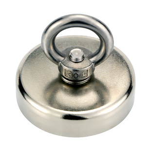 高强度强力吸铁石大号圆形吸铁器强磁铁打捞器防撞击水下打捞磁铁