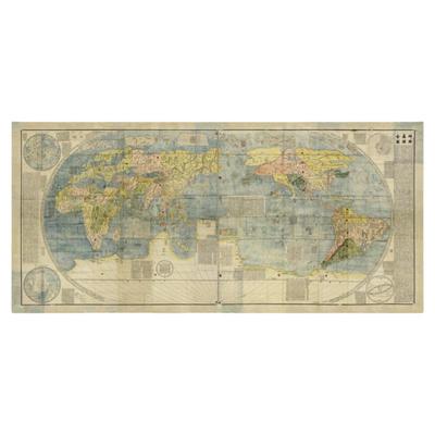 利玛窦坤舆万国艺术微喷装饰画