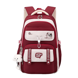 初中女生书包大容量轻便耐磨中小学生四五六年级双肩背包百搭新款