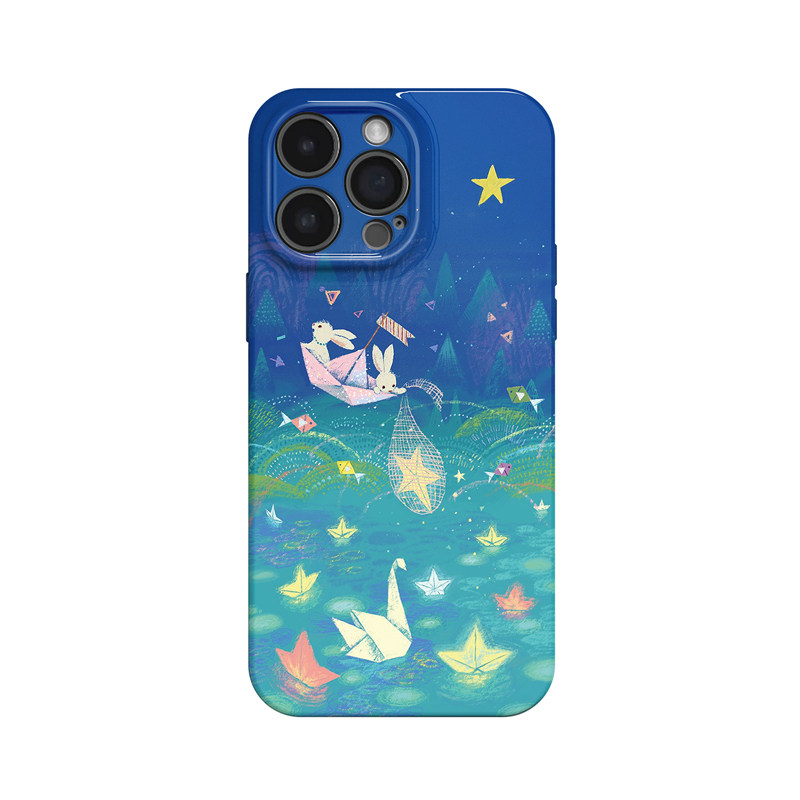 星星许愿池~可爱兔子千纸鹤ins适用iPhone16/15pro手机壳新华为mate70小米14vivoS19软iqooneo10苹果14荣耀90