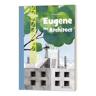 华研原版 英文原版 Eugene The Architect 尤金是一名建筑师 精装 儿童趣味艺术绘本 英文版 进口英语原版书籍