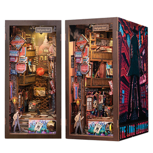 CuteBee积木diy小屋手工漫长的告别拼装微缩模型屋手工小屋别墅