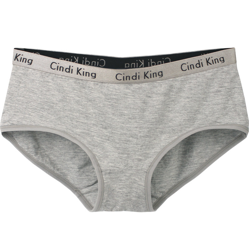 莫代尔棉内裤女士提臀Cindi King糖果色竹纤维纯色简约低腰三角裤