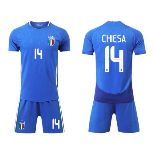 2026意大利球衣托纳利国家队足球服套装男儿童定制主客场训练队服