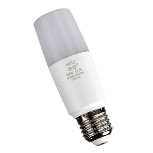 合启LED灯泡柱形E27螺口6W节能筒灯台灯U型玉米灯超亮家用照明灯