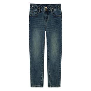 it'real瑞尔美式复古牛仔裤女秋冬新款长裤修身显瘦小脚裤女