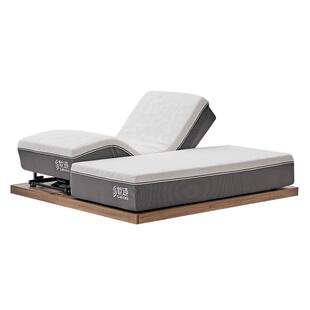 补贴15%世道撑腰电动智能床垫分体双人床互不干扰升降震动可拆洗