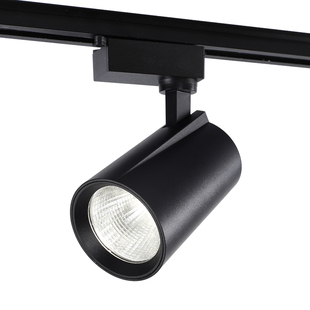 三线轨道灯led射灯天花灯服装店铺15W24W20明装导轨式COB聚光筒灯