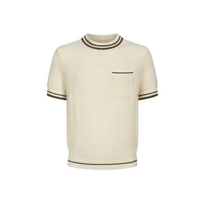 conlise撞色软糯休闲风圆领T恤