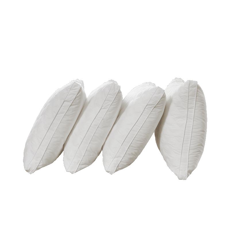 富安娜圣之花枕头 酒店风单人家用学生宿舍成人 护颈椎枕芯一对装