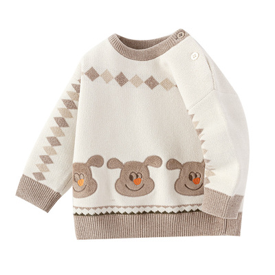 巴拉巴拉婴儿毛衣秋冬可爱针织衫