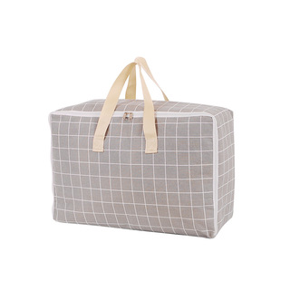 收纳袋子整理袋棉麻被子衣物家用储物大号行李搬家打包袋防水防潮