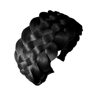 遮白发发箍假发女高端麻花辫宽边发卡新款头箍压发头饰发夹显发量