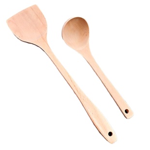 品竹榉木锅铲烹饪竹木铲子厨房无漆木勺子宿舍防烫长柄铲勺厨具