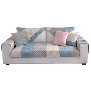 沙发垫冬季毛绒北欧简约坐垫沙发套罩巾四季法莱绒通用防滑皮布艺