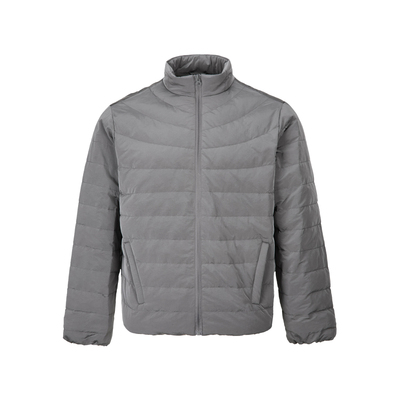 EME 冬季尼龙户外三防排骨马甲羽绒服男女轻量化90白鸭绒立领外套