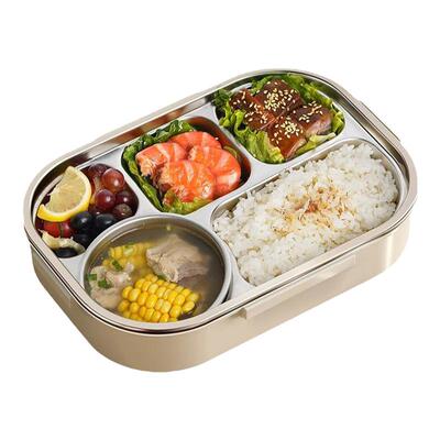 316不锈钢保温饭盒便当盒真空保温桶饭盒学生送饭户外餐盒 4格