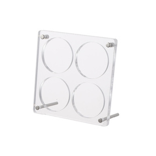 吧唧展示架亚克力卡砖谷美动漫周边徽章收纳盒透明托75谷子展示框