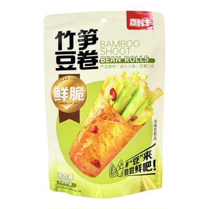 嘉利丰嘉益金针杏鲍菇竹笋海带豆皮干卷即食下饭风味解馋零食小吃