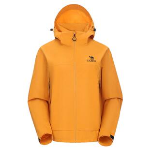 骆驼女装短款冲锋衣小个子春秋新款夹克登山服防风防水休闲外套女