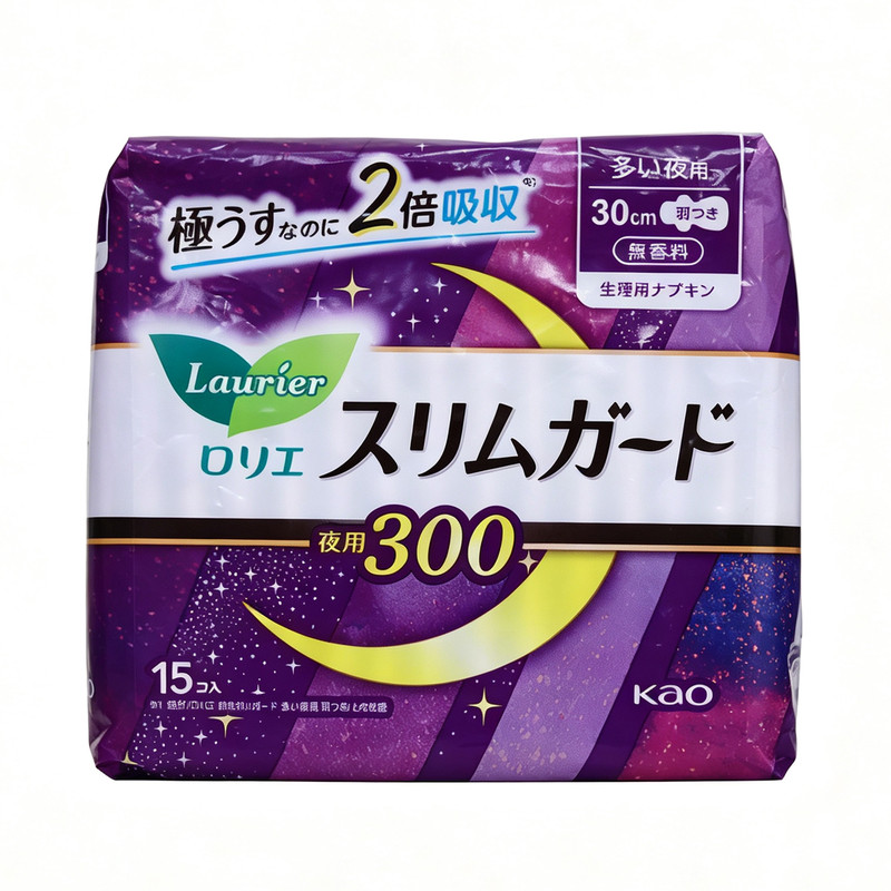 日本进口花王夜用卫生巾30cm15片