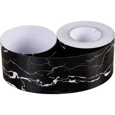 客厅波导线黑白灰pvc自粘腰线