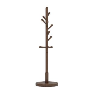 稳纳实木衣架落地衣帽架卧室家用挂衣架简易衣服架立式挂包架榉木