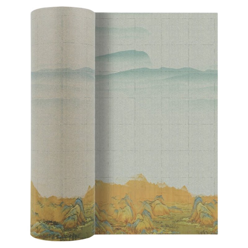 江山如画竖格练字纸01