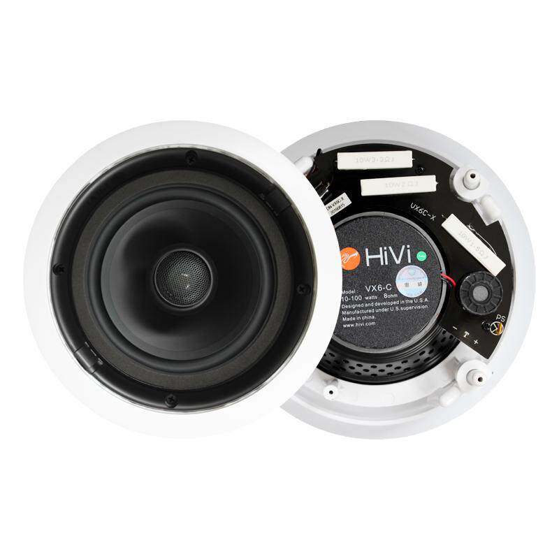 Hivi/惠威 VX6-C定阻同轴30W环绕立体声吸顶喇叭音箱广播音响套装