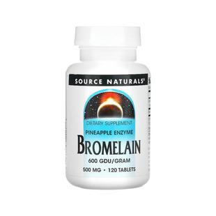 香港直发Source naturals菠萝蛋白酶膳食补充剂舒缓不适120片