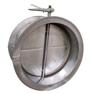 300手动风阀圆形不锈钢风量防火阀止回阀通风蝶阀风管法兰调节阀